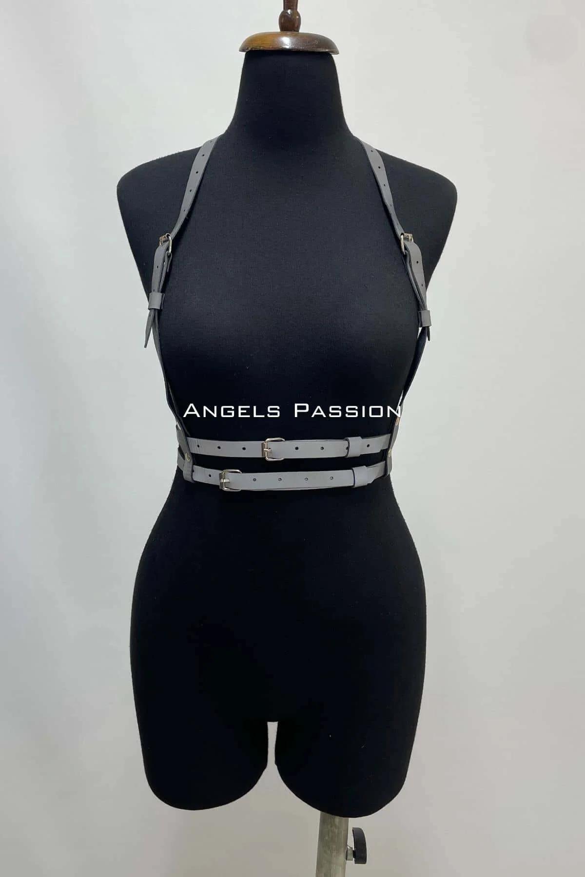 Karanlıkta Yansıyan - Reflektörlü Göğüs Harness, Parti Harness, Elbise Aksesuar - APFT205