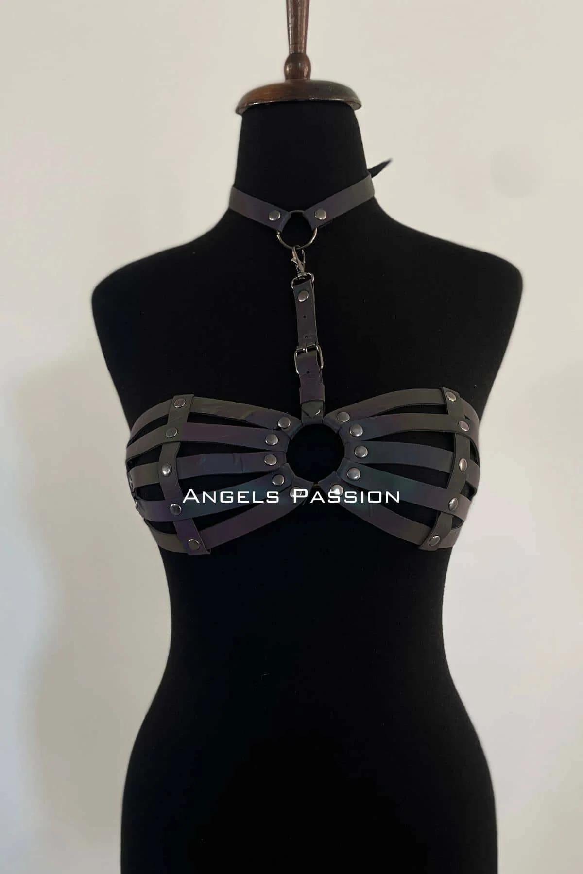 Reflektörlü Kadın İç Giyim, Reflektörlü Sütyen Harness - APFT224