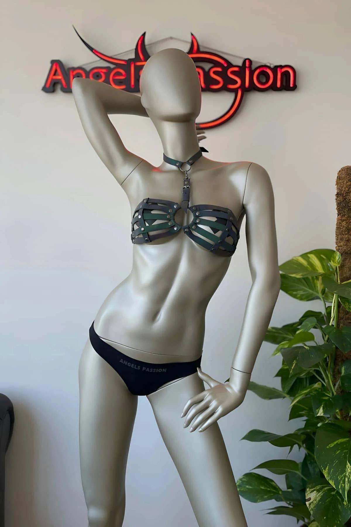 Reflektörlü Kadın İç Giyim, Reflektörlü Sütyen Harness - APFT224