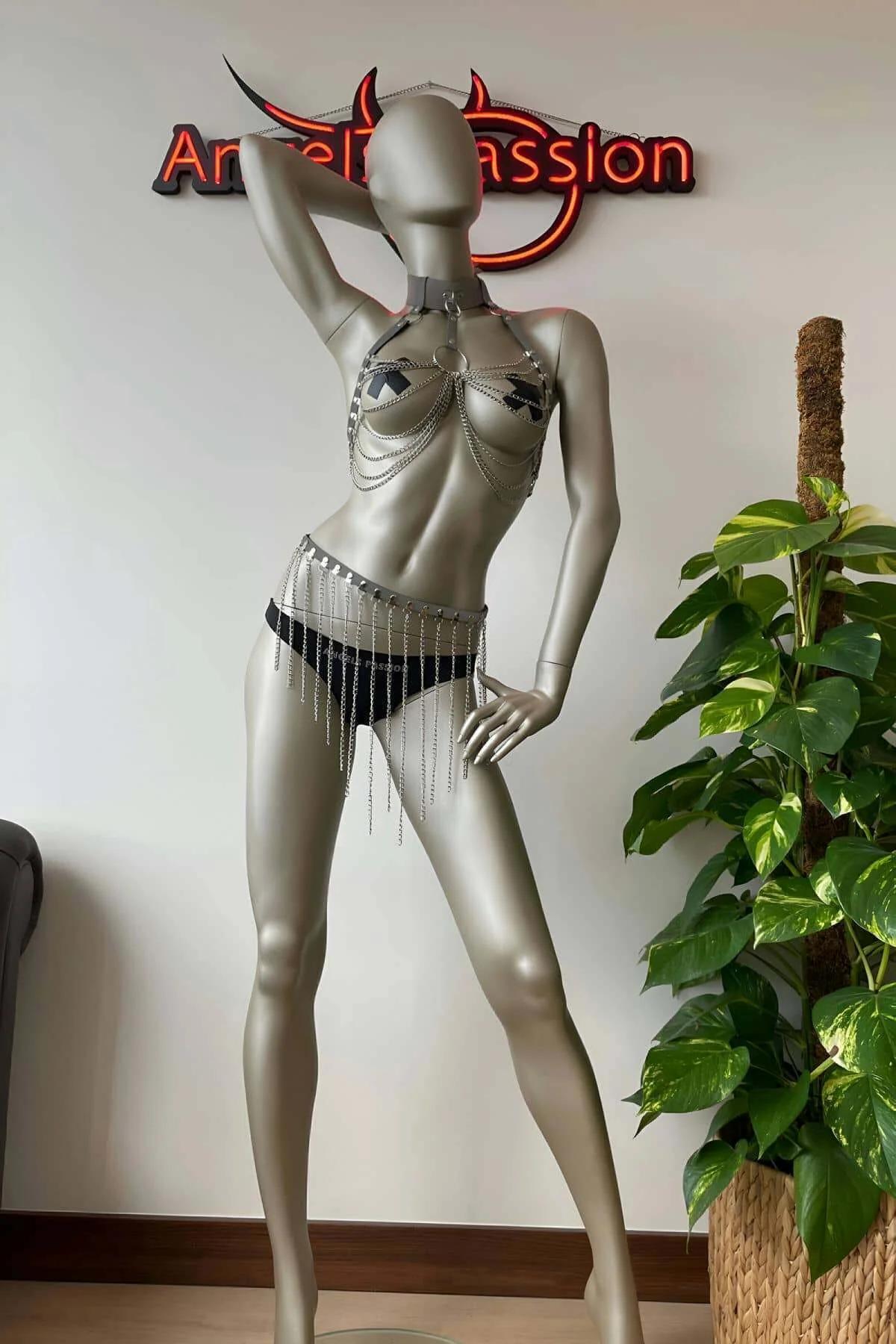 Zincirli Takım Reflektörlü Harness Etek Seti