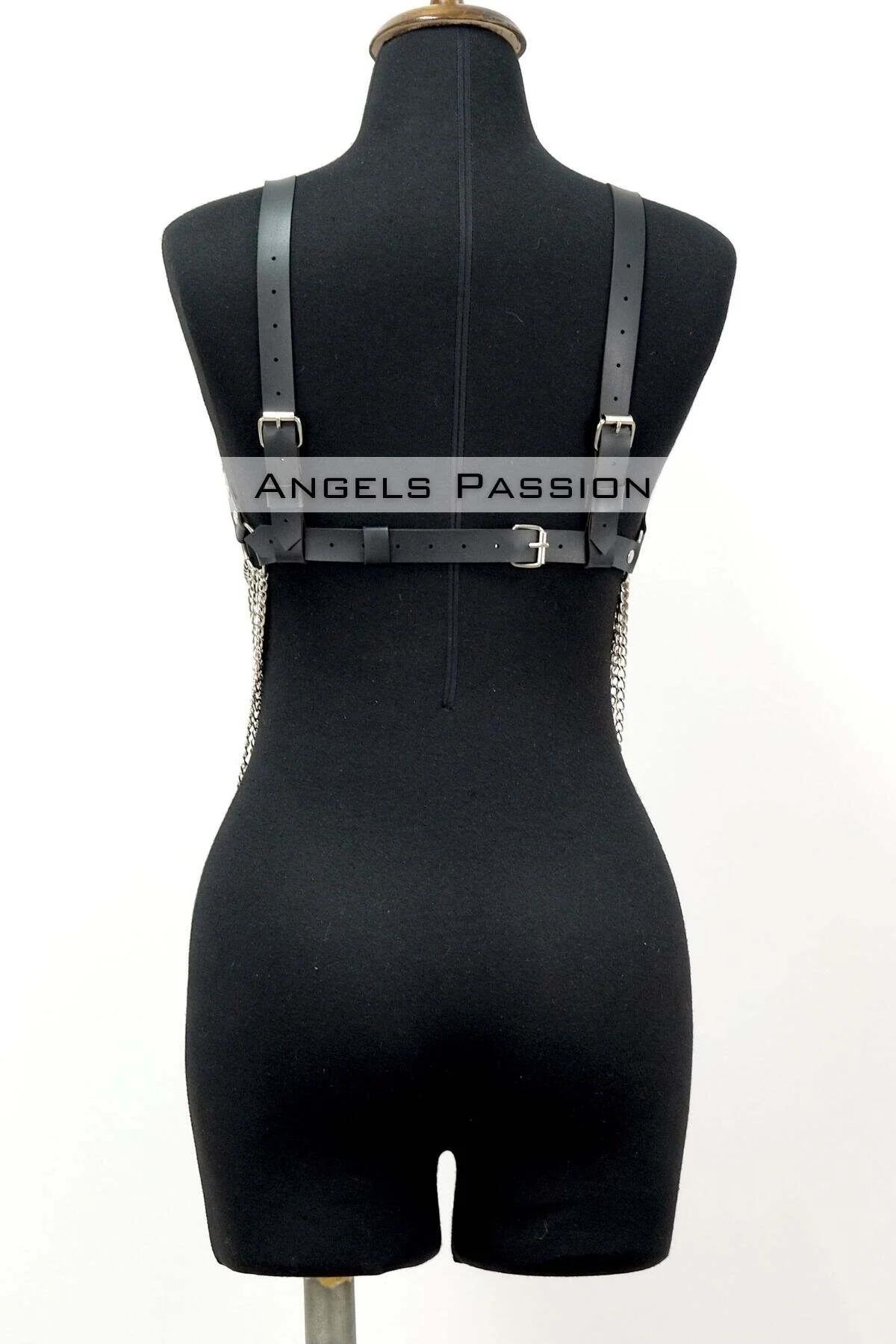 Büyük Beden Zincirli Göğüs Harness - APFT534_S2