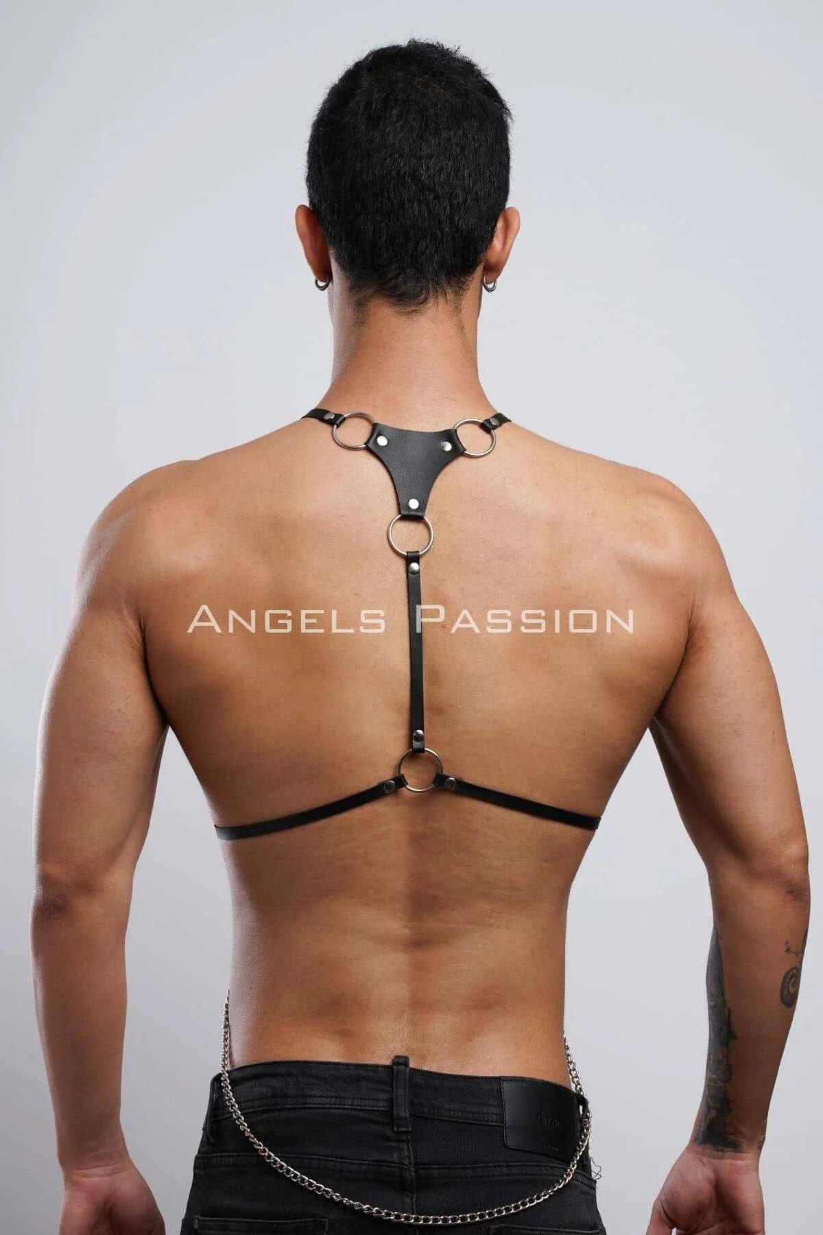 Erkek Omuz Harness - Seksi Erkek Deri Harness - Erkek Harness İç Giyim - APFTM28