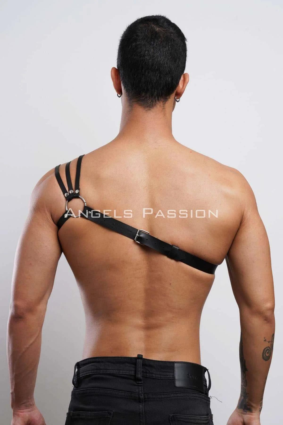 Omuzu Detaylı Şık Erkek Omuz Harness - Erkek Göğüs Harness - APFTM45