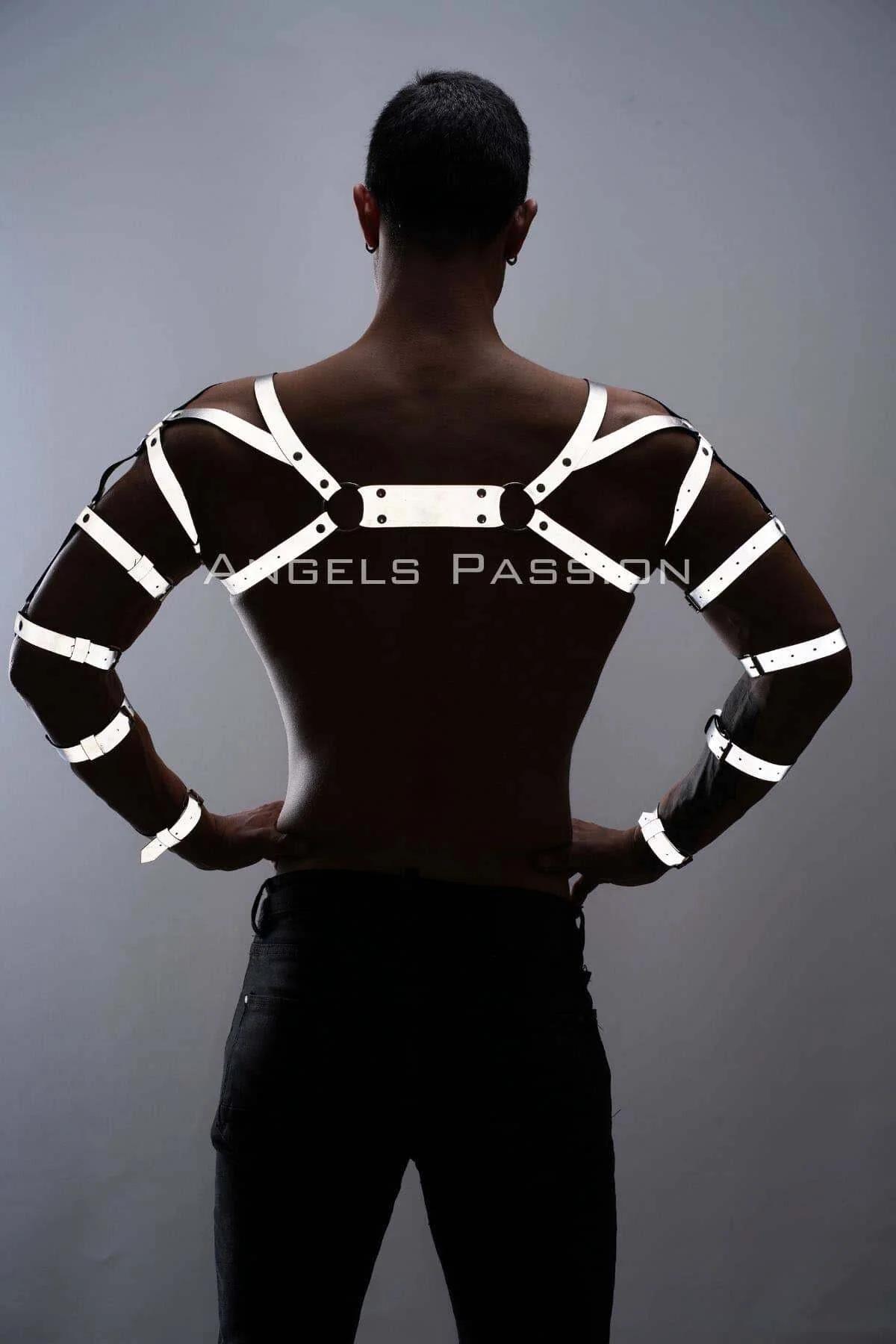Reflektörlü (Karanlıkta Yansıyan) Erkek Bilek - Kol - Omuz Harness - APFTM5
