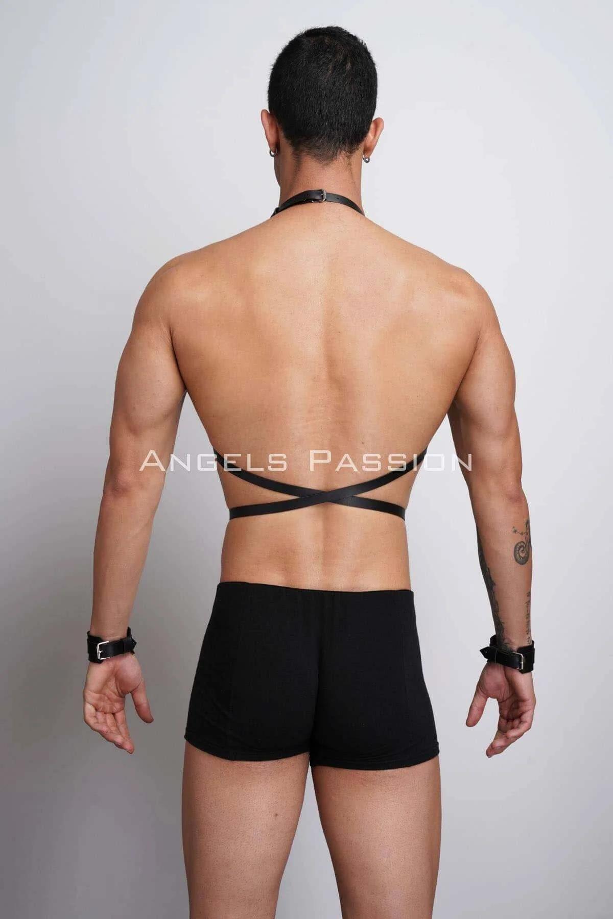 Erkek Deri Göğüs Harness, Erkek Fantazi Giyim, Erkek Parti Giyim - APFTM75