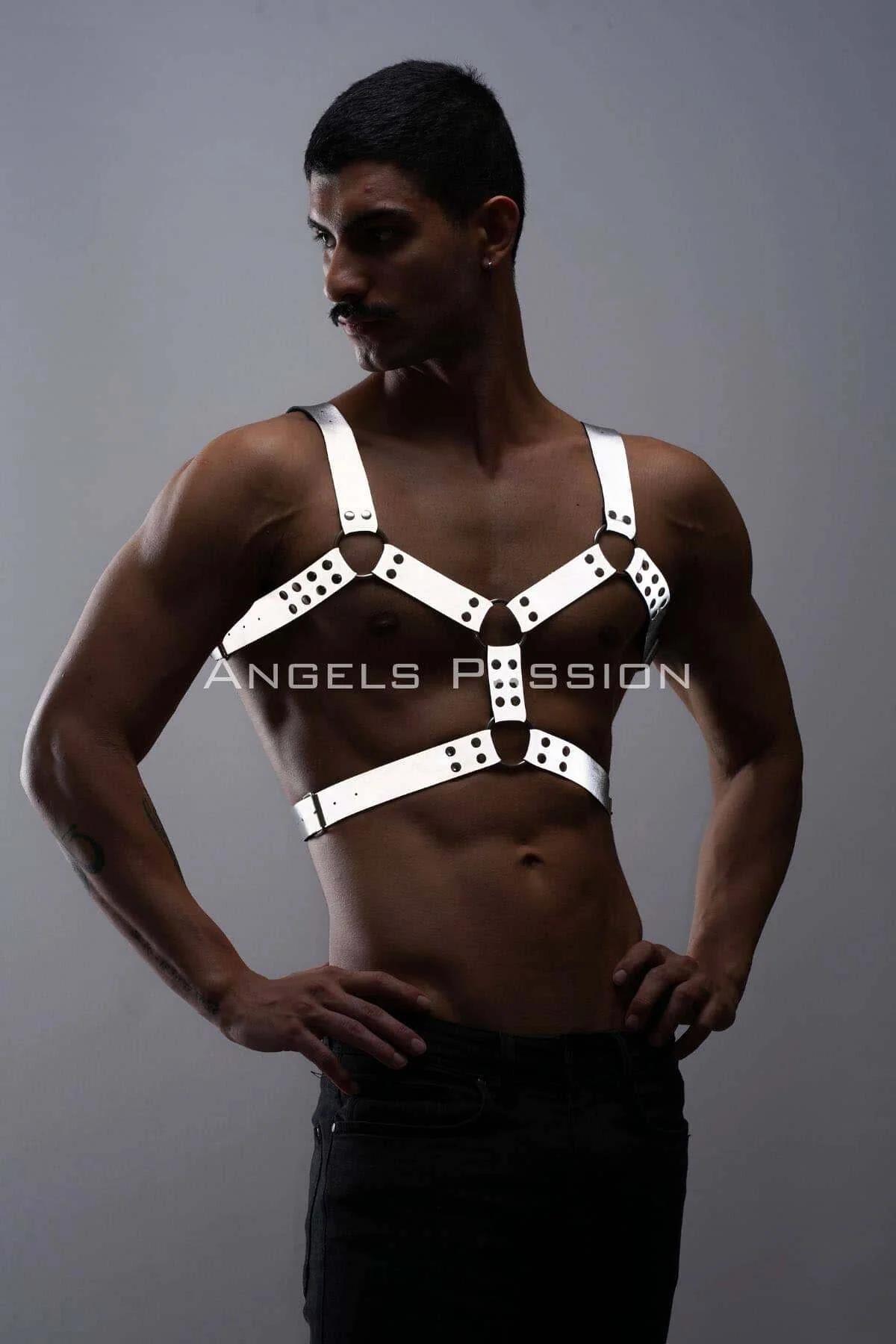 Erkek Göğüs Harness - Reflektörlü (Karanlıkta Yansıyan) Göğüs Harness - APFTM78