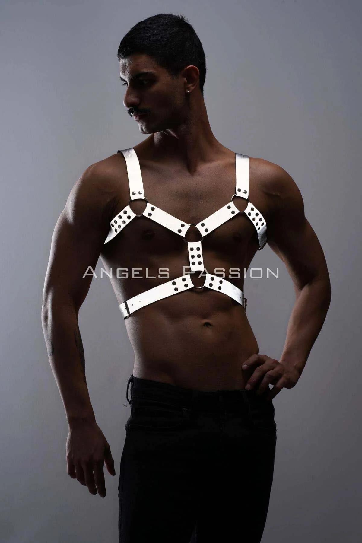 Erkek Göğüs Harness - Reflektörlü (Karanlıkta Yansıyan) Göğüs Harness - APFTM78