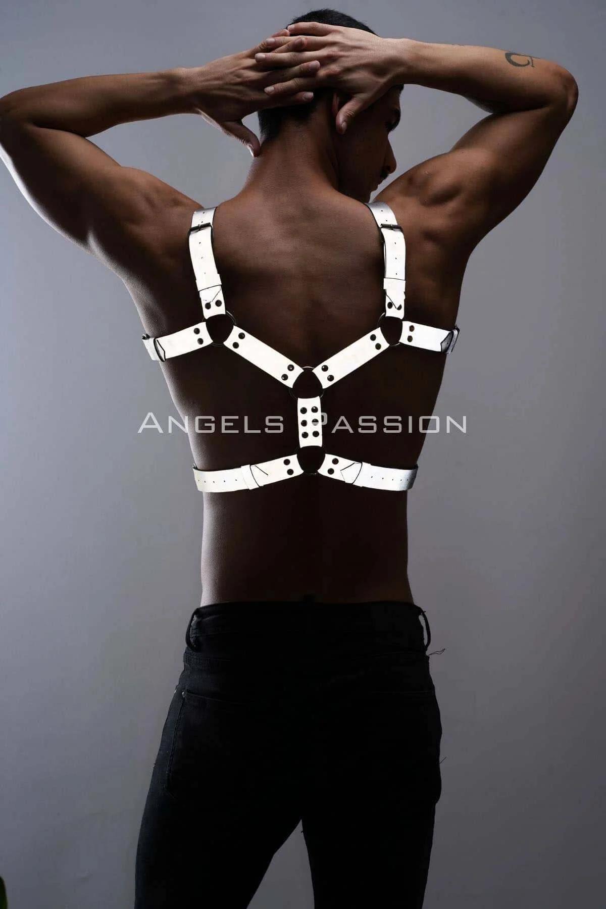 Erkek Göğüs Harness - Reflektörlü (Karanlıkta Yansıyan) Göğüs Harness - APFTM78