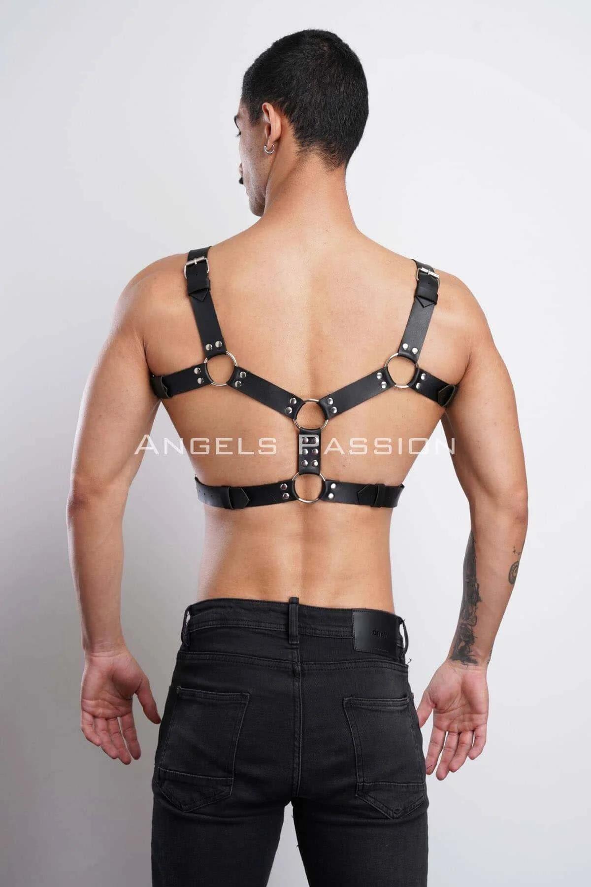 Erkek Deri Göğüs Harness, Erkek Parti Akseuar, Partywear - APFTM78
