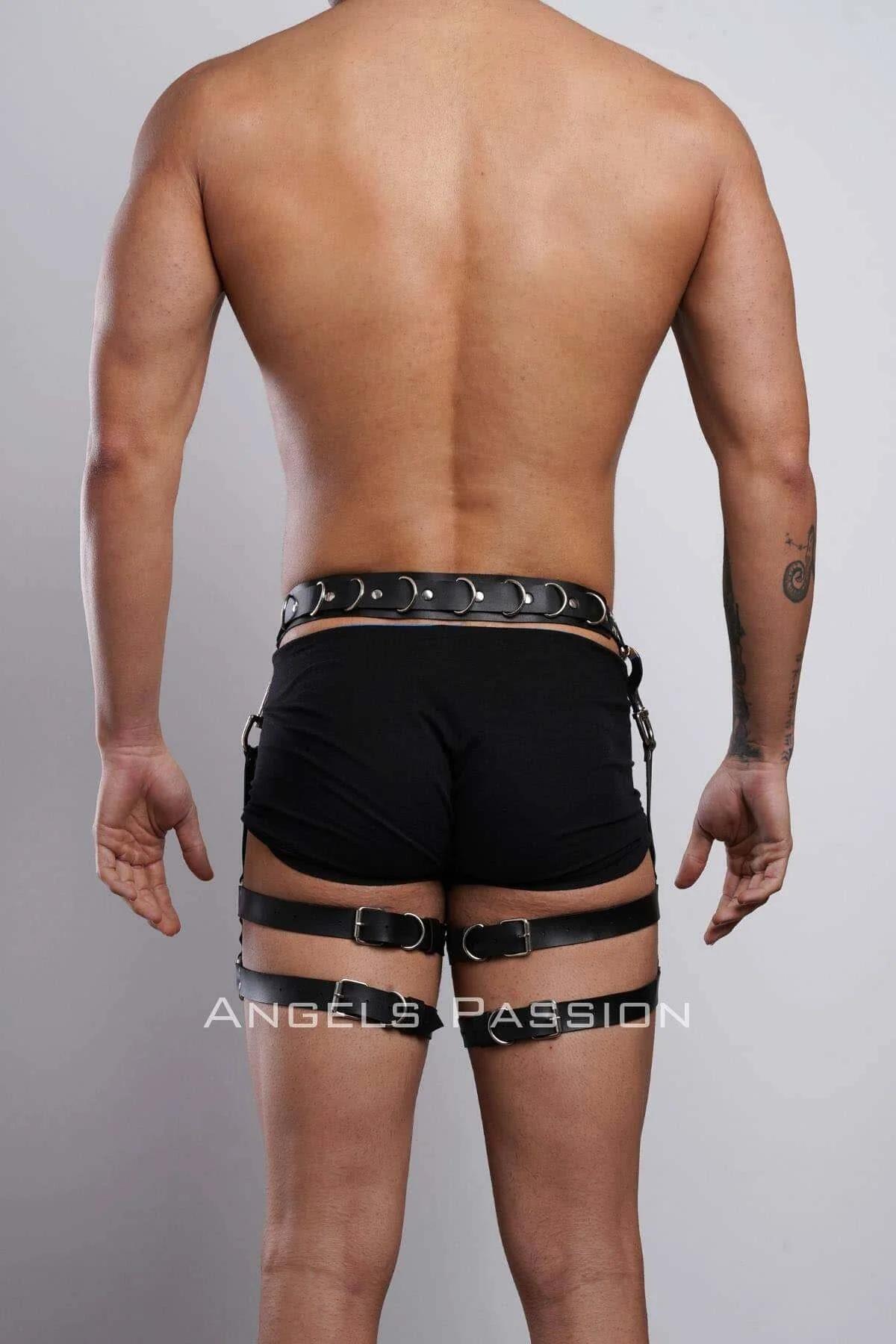 Erkek Bacak Harness, Bacak Pantolon Kemeri, Erkek Kısa Jartiyer - APFTM94