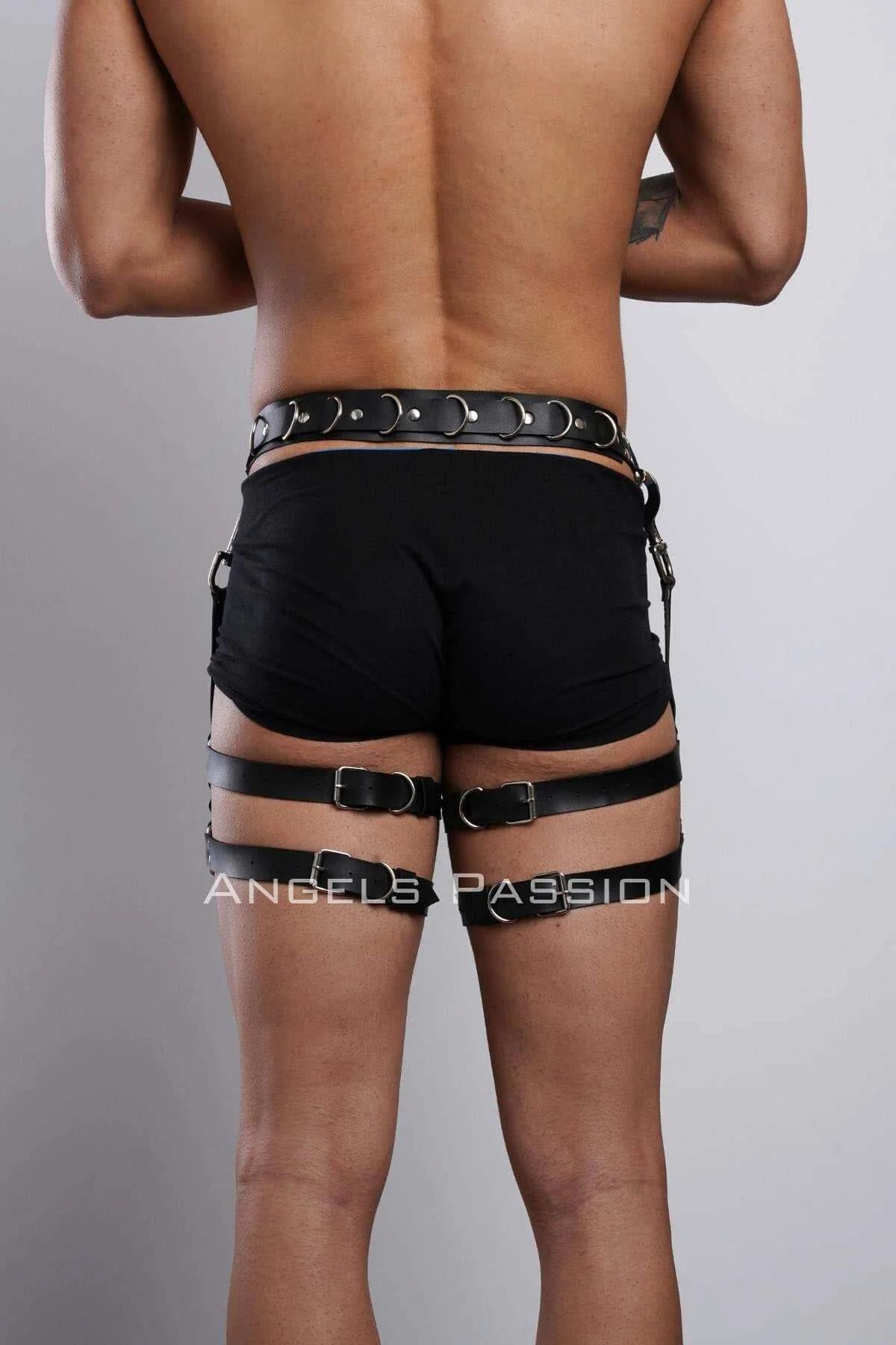 Erkek Bacak Harness, Bacak Pantolon Kemeri, Erkek Kısa Jartiyer - APFTM94
